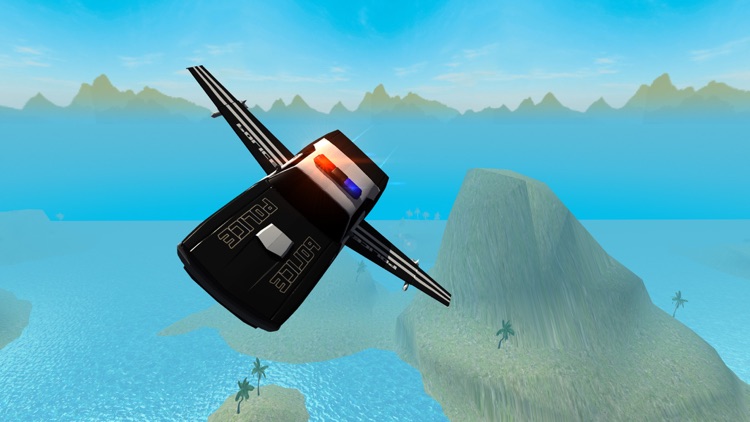 Flying Police Car Driving Sim screenshot-3