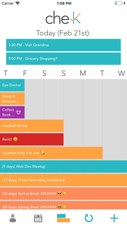 Chek - Calendar and Timeline