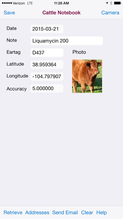 Cattle Notebook for iPhone screenshot-0