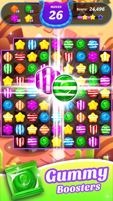 Gummy Candy Blast！Match 3 Game screenshot 2