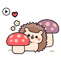 Animated Cute Chubby Hedgehog