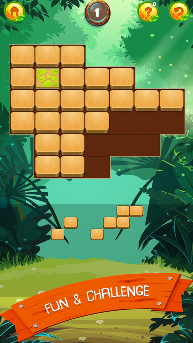 Wood Block Jungle: Puzzle Game screenshot 2