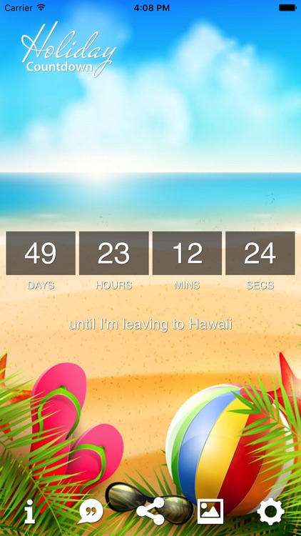 Holiday Countdown App