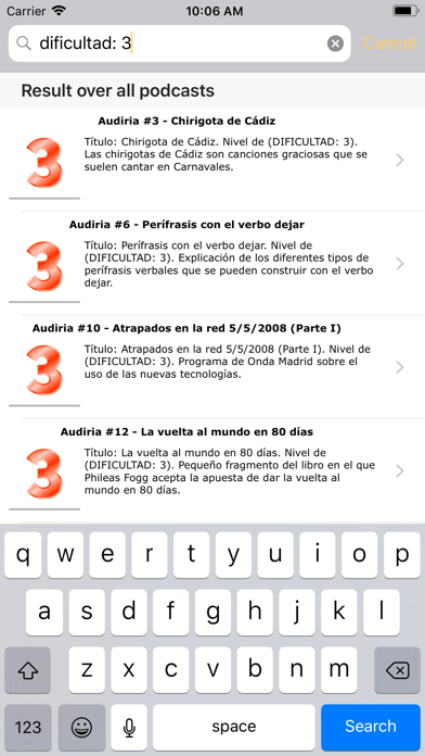 How to cancel & delete Spanish Podcasts from Audiria from iphone & ipad 3