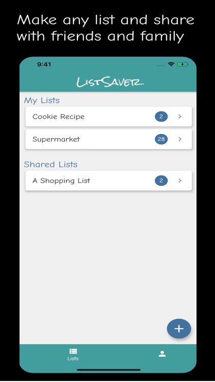 ListSaver: Shopping list saver