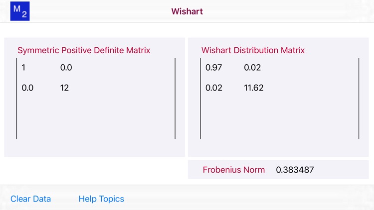 Wishart Distribution Matrix screenshot-8