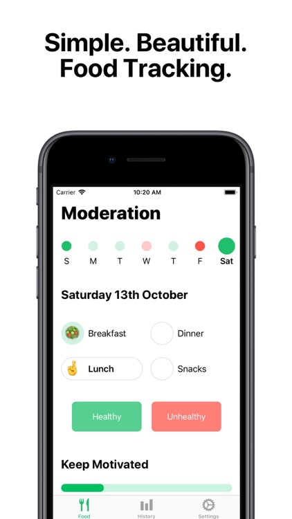 Moderation - Food Tracker