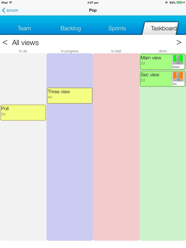 Scrum Project screenshot 2