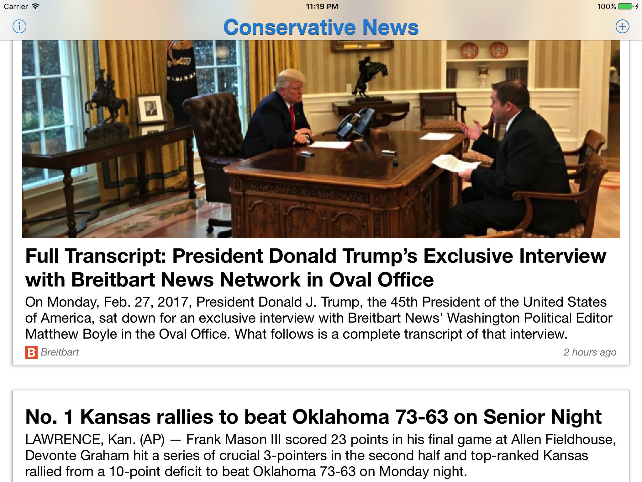 Conservative News screenshot 2