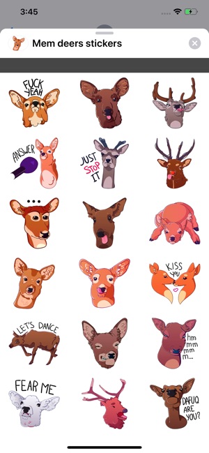 Mem deers stickers pack(圖2)-速報App