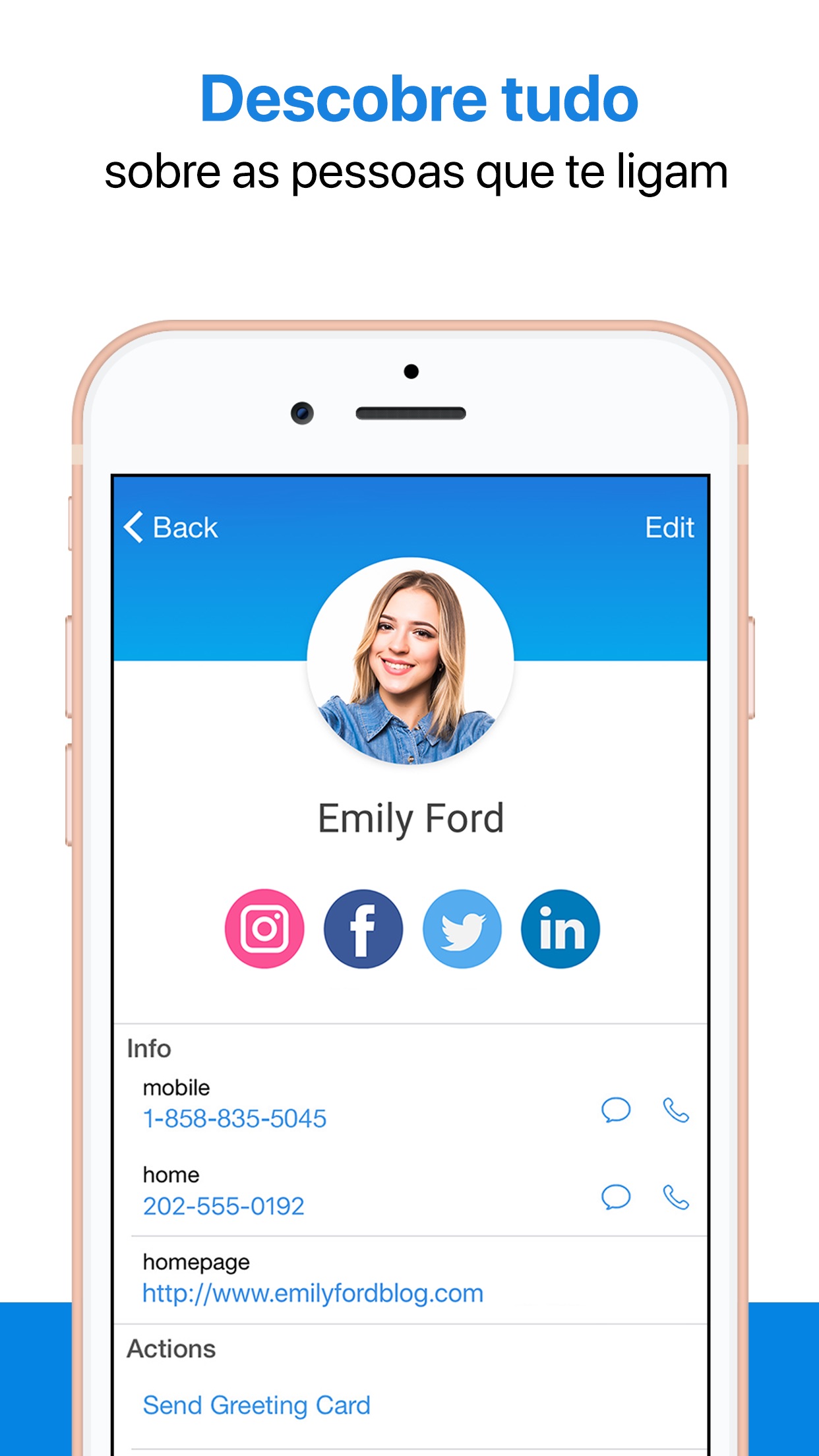 Screenshot do app Sync.ME - Caller ID & Contacts