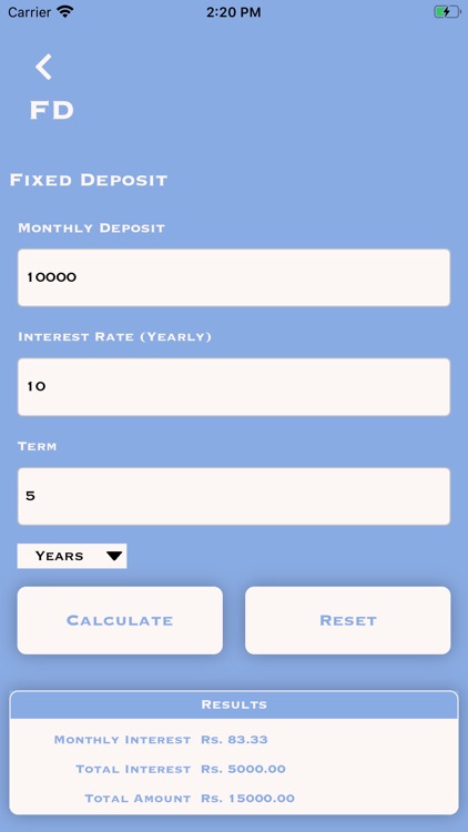 Interest Calculate : ICT screenshot-3