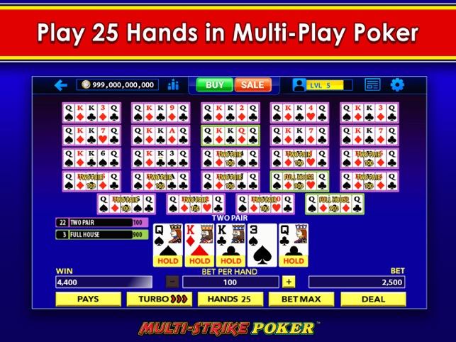 Play multi strike video poker free