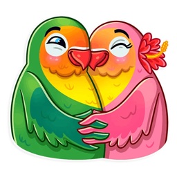 Autocollants Love Bird Life