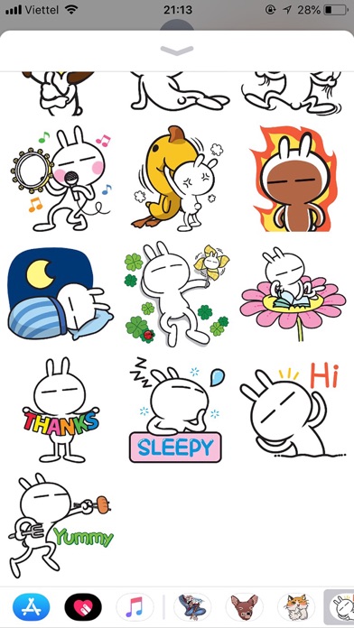 Rabbit Funny Emoji Stickers screenshot 3