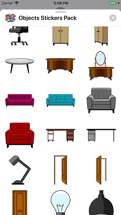 Objects Stickers Pack screenshot-8