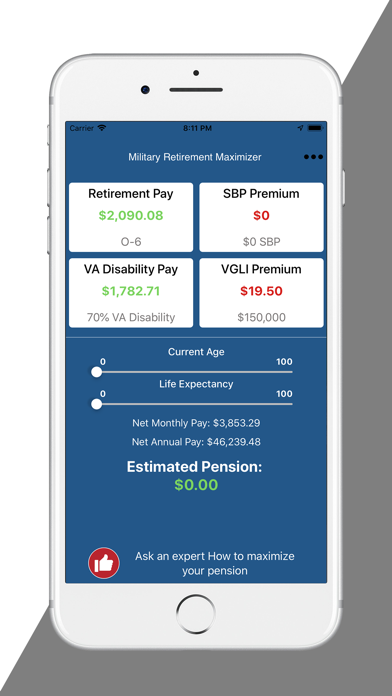 How to cancel & delete Military Retirement Maximizer from iphone & ipad 1