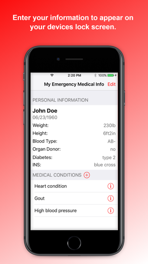 My Emergency Medical Info(圖1)-速報App