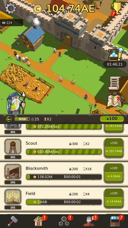 Idle Medieval Tycoon - Clicker