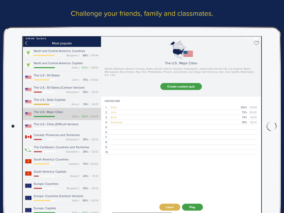 Seterra Geography (full) App voor iPhone, iPad en iPod touch AppWereld