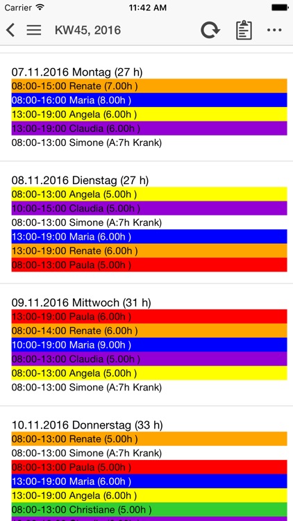 Apotheke Teamplan Dienstplan screenshot-3