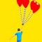 Have a fun run and fly away with balloons to win the race