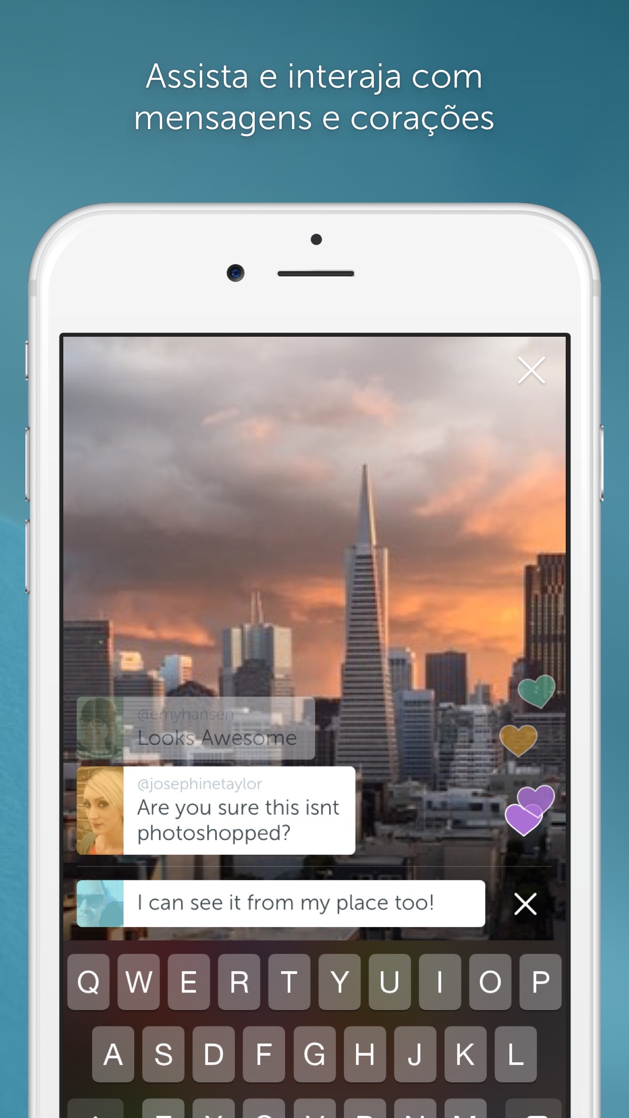 Screenshot do app Periscope