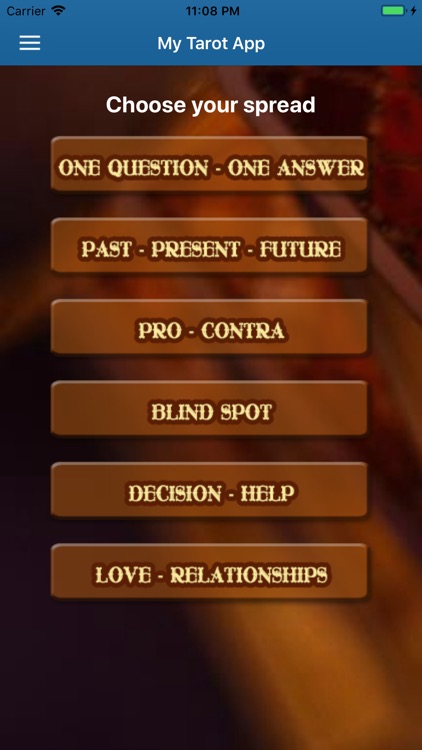 My Tarot App