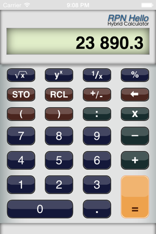 RPN Hello Calculator screenshot 2