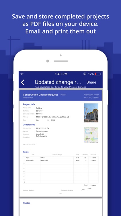 Construction Change Order App screenshot-4