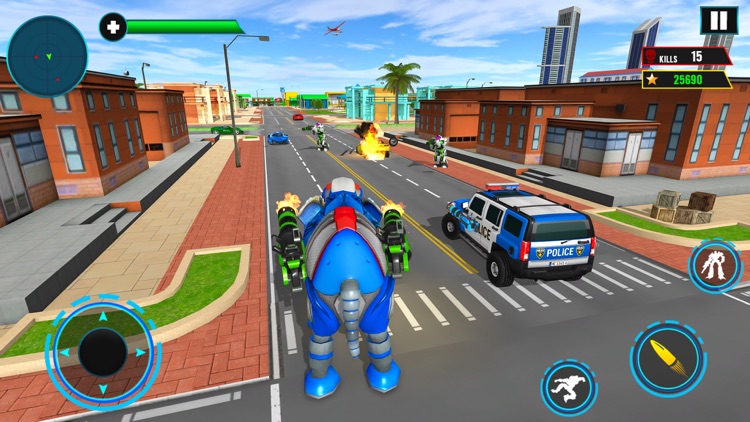 Elephant Robot Transport Game screenshot-6