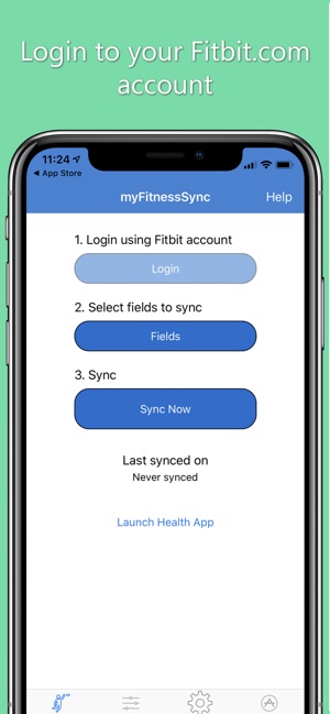 sync fitbit to iphone health