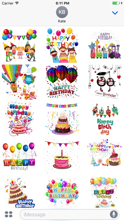 Happy Birthday Emoji & Sticker screenshot-1