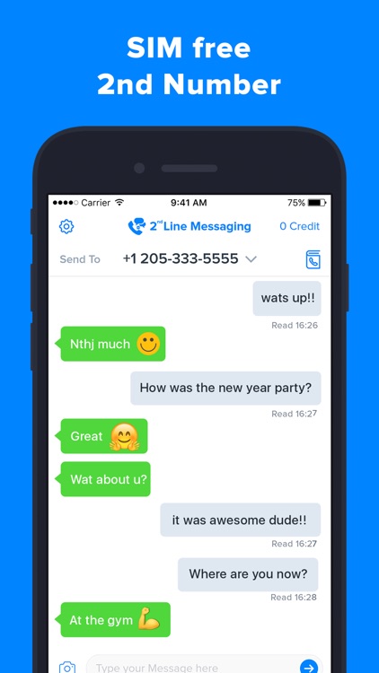 Second Phone Number' screenshot-3