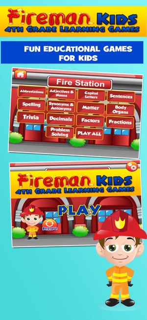 Fireman Kids 4th Grade Games(圖1)-速報App