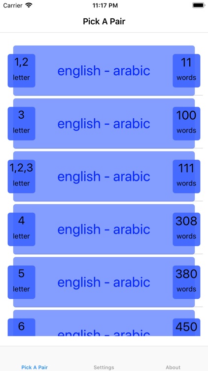 PickAPair Arabic - English