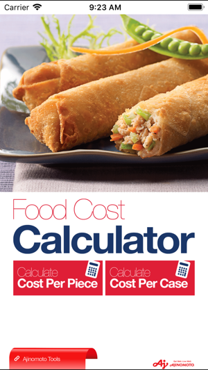 Ajinomoto Food Cost Calculator