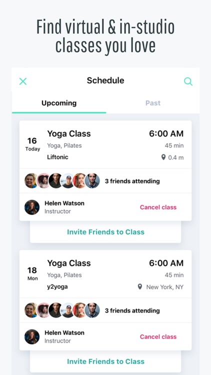 FitGrid: Fitness Class App