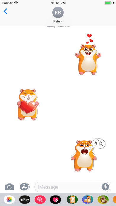 Cute Hamster Sticker screenshot 3