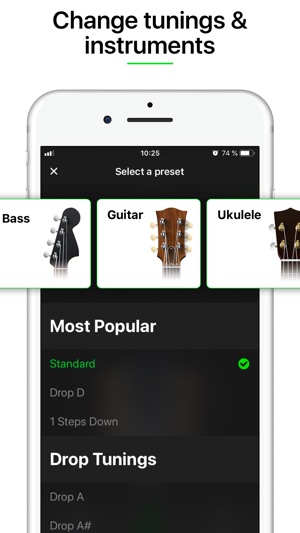 Guitar Tuner Pro, Bass,Ukulele(圖4)-速報App