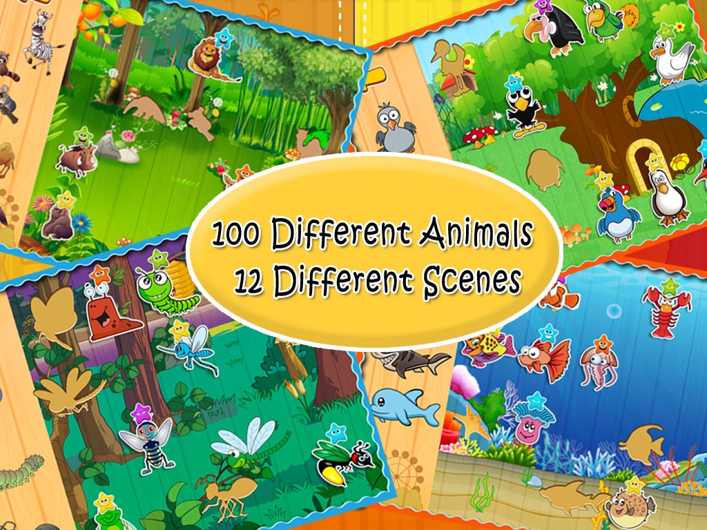 Toddler Zoo Animals Puzzle HD screenshot 2