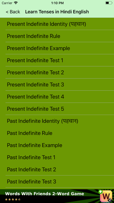 Learn Tenses in Hindi English screenshot 2