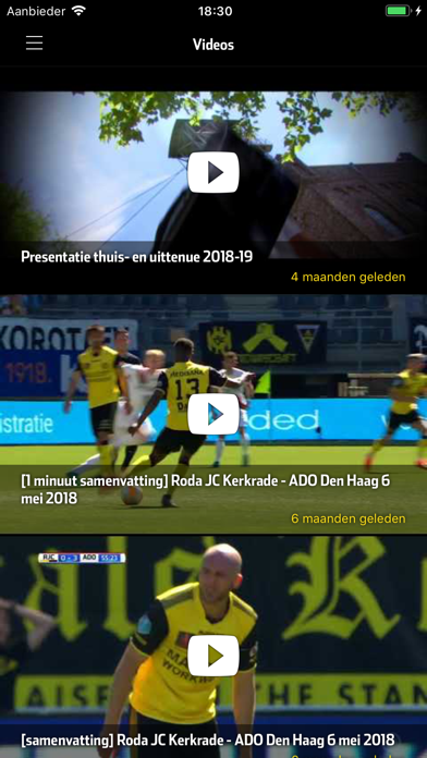 Roda JC - Officiële Club App screenshot 3