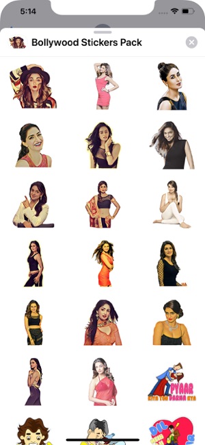 Bollywood Stickers Pack