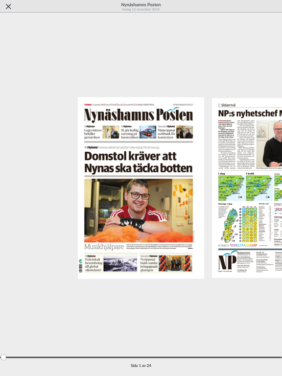 Nynäshamns Posten e-tidning screenshot 3