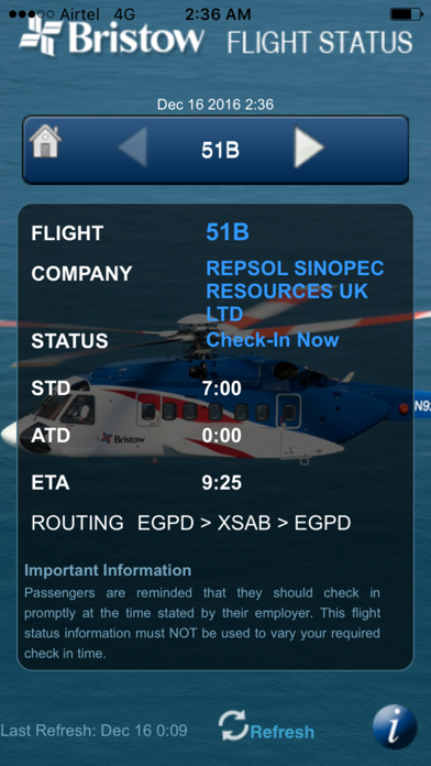How to cancel & delete Bristow Flight Status from iphone & ipad 2