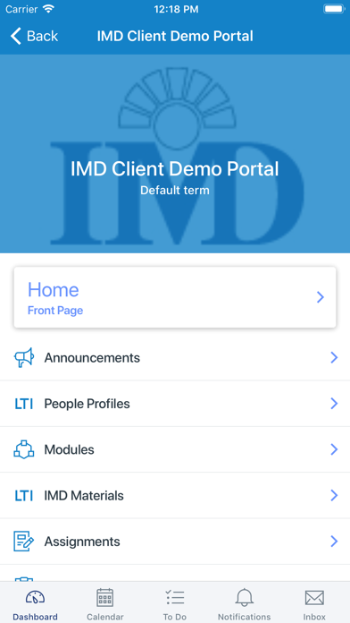 IMD Learning App screenshot 2