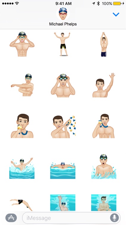 Michael Phelps - Moji Stickers