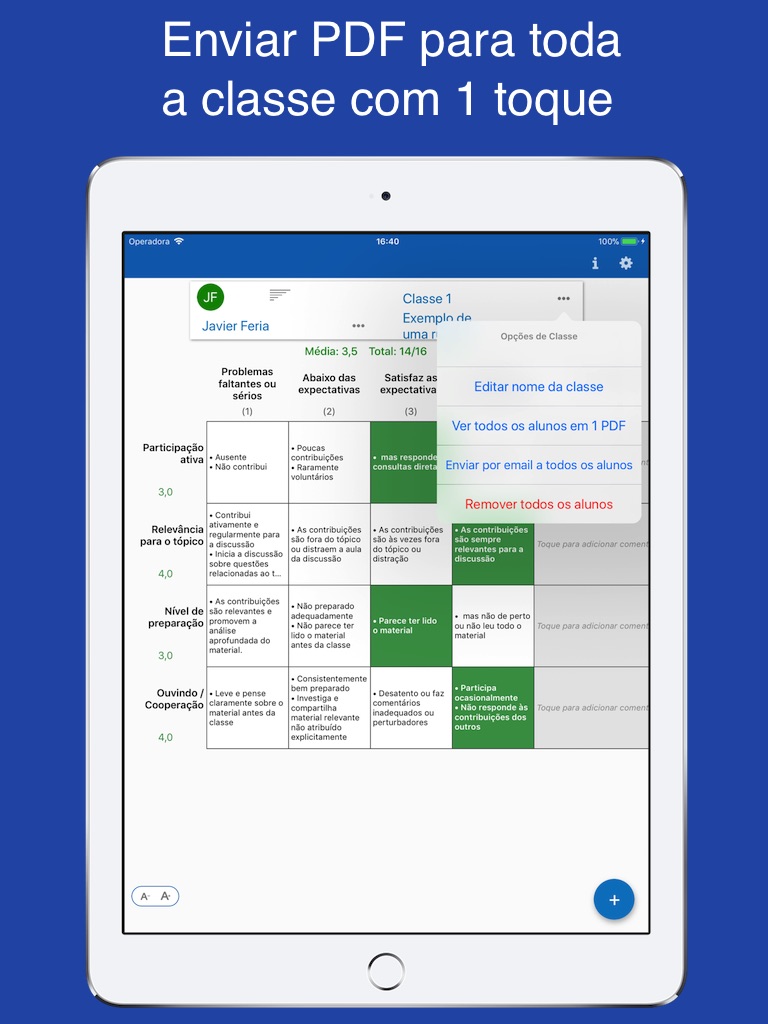 Rubric Scorer screenshot 3