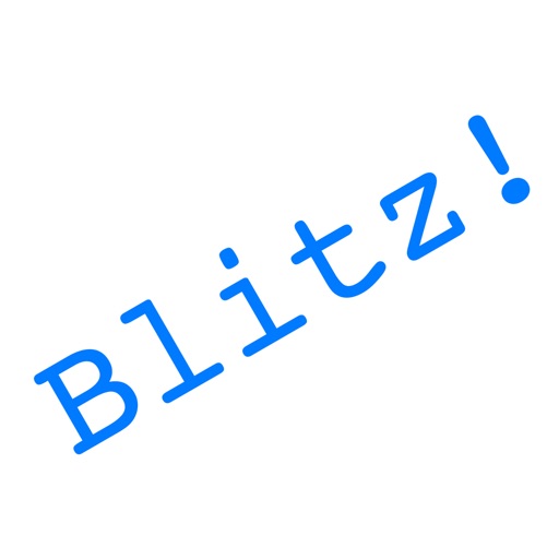 Blitz! Pro Speed Reader iOS App